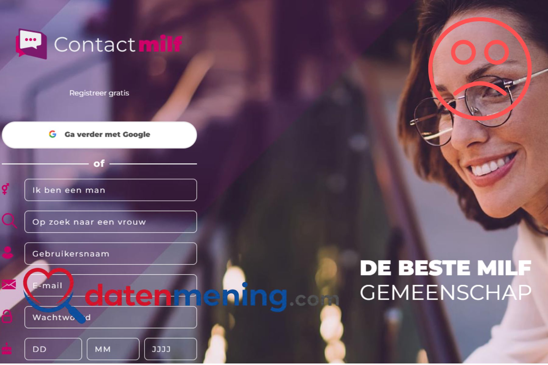 Review Contactmilf.com: Pure geldklopperij met een vieze affiliate-truc contact milf oplichting