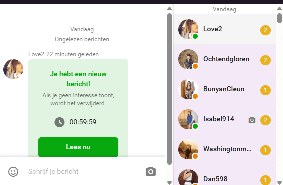 al deze berichten en zonder profielfoto, magisch!