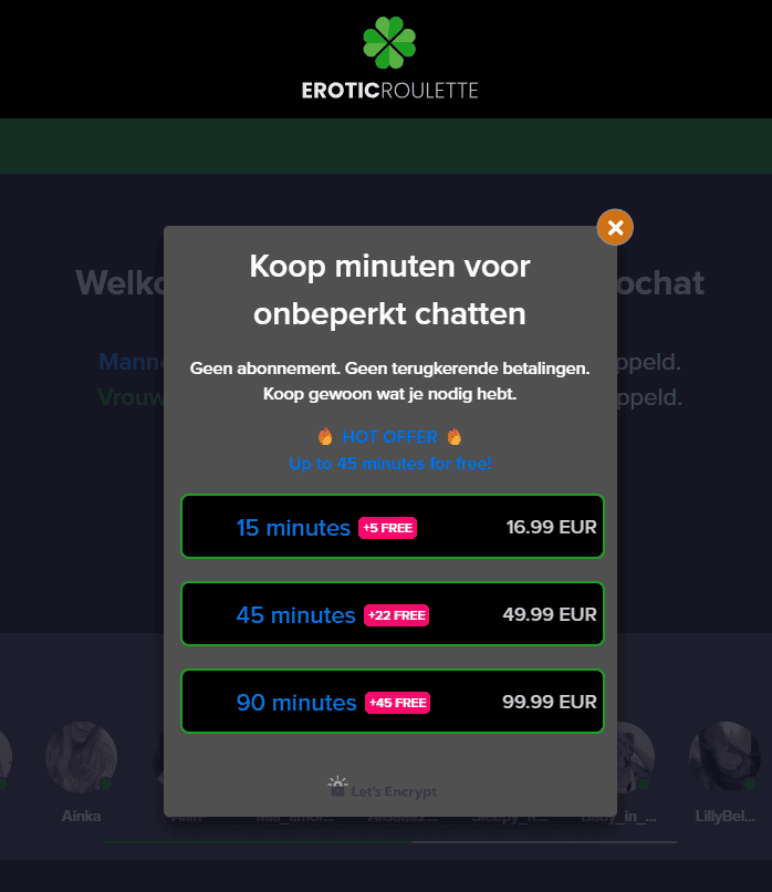 EroticRoulette: Het klavertje vier dat puur ongeluk brengt en je bankrekening plundert Wat kost EroticRoulette